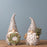 Melrose Pine Tree Trunk Gnome/Wreath Accent, Set/2, Grey/White/Green