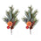 Melrose International Pine/Fruit Spray, Set of 2, Green/Brown