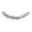 Melrose International Snowy Pine Berry Garland 6'L, Green/White