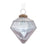 Melrose International Blue Crackle Glass Ornament, Set of 6