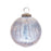 Melrose International Blue Crackle Glass Ornament, Set of 6