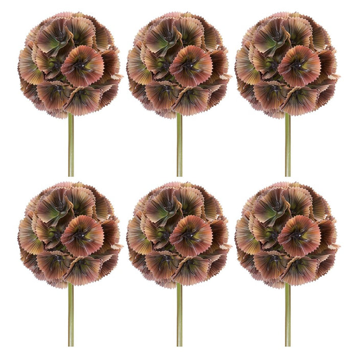 Melrose International Floral Pod Stem, Set of 6, Green/Borwn