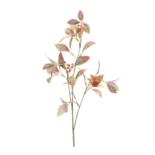 Melrose Harvest Leaf Spray/Berries, Set of 6, Orange/Green - 86891DS