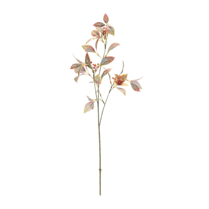 Melrose Harvest Leaf Spray/Berries, Set of 6, Orange/Green