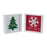 Melrose Int. Holiday Sentiment Sign, Set of 6, Green/Red/White - 86893DS