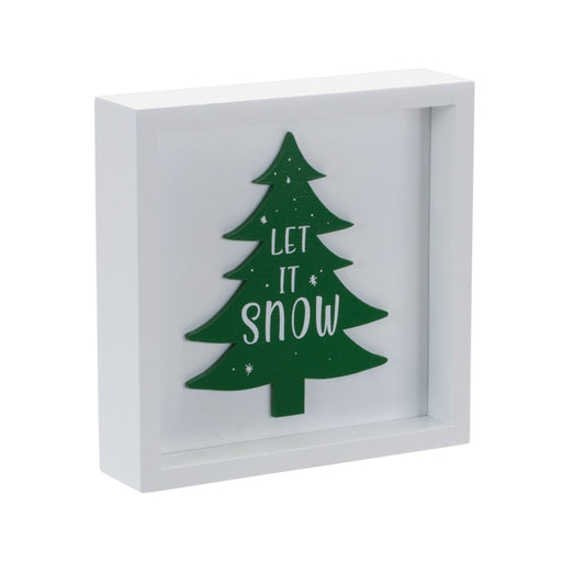 Melrose Int. Holiday Sentiment Sign, Set of 6, Green/Red/White