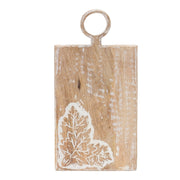 Melrose Autumn Mango Wood Cutting Board, Set of 2, Brown/White - 86913DS