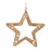 Melrose Int. Woven Rattan Star/Tree Ornament, Set of 12, Brown