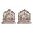 Melrose International White Washed Nativity Sign, Set of 2, Brown