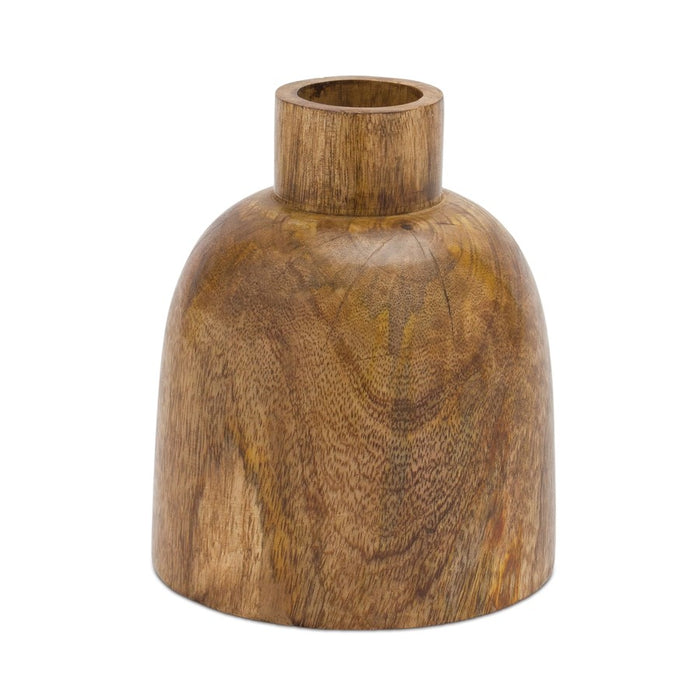 Melrose International Mango Wood Bottle Vase, Set of 2 - 86924DS