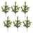 Melrose International Winter Pine Cone Spray, Set of 6, Green/Brown