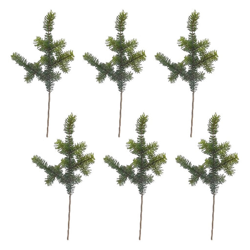 Melrose International Pine Spray, Set/6, Green