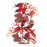 Melrose International Mixed Fall Foliage Garland 6'L, Red/Brown
