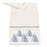 Melrose International Tree Pattern Table Runner 72"L, White/Blue
