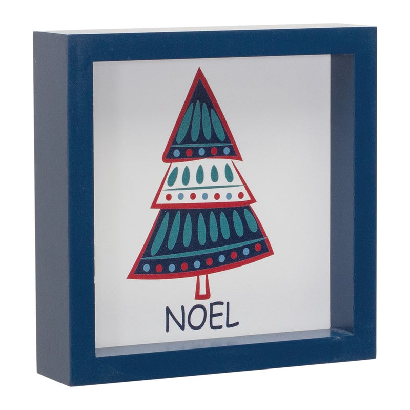 Melrose Pine Tree Sentiment Sign, Set of 6, Blue/Red/Green