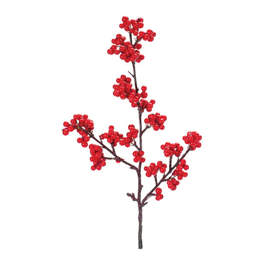 Melrose International Berry Twig Spray, Set of 6, Red - 86963DS