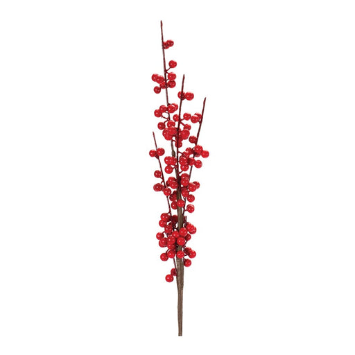 Melrose International Ilex Berry Stem, Set of 2, Red - 86975DS