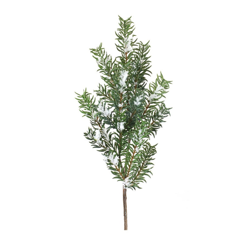 Melrose International Snow Pine Spray, Set of 6, Green/White - 86995DS