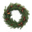 Melrose International Mixed Pine Cone Wreath 26"D, Green/Brown - 86999DS
