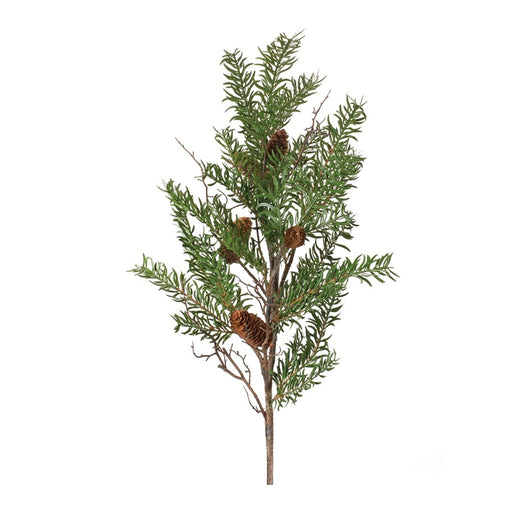 Melrose International Pine Twig Spray, Set of 2, Green/Brown - 87002DS