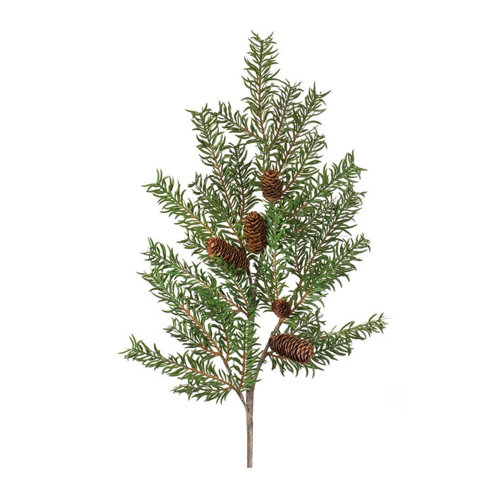 Melrose International Pine Spray, Set of 2, Green/Brown - 87004DS