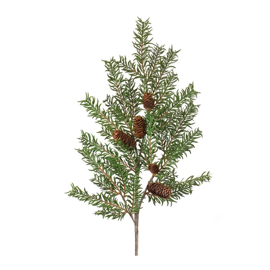 Melrose International Pine Spray, Set of 2, Green/Brown - 87004DS