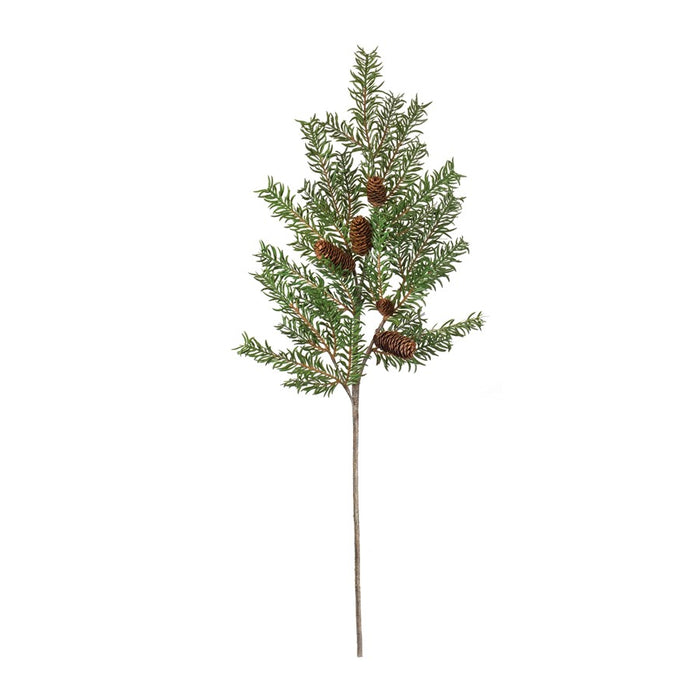 Melrose International Pine Spray, Set of 2, Green/Brown