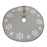 Melrose International Grey Woven Snowflake Tree Skirt 48"D - 87006DS