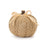 Melrose International Braided Fabric Pumpkin, Set of 2, Orange/Brown