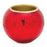 Melrose Round Mercury Glass Votive Holder/Metal Insert, Set of 2, Red