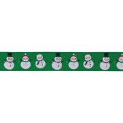Melrose Whimsical Snowman Ribbon, Set of 61.5"x10 Yds, Green/White/Red - 87040DS