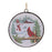 Melrose Woodland Snowman Disc Ornament, Set of 12, White/Red/Green