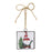 Melrose International Metal Gnome/Tree Ornament, Set of 12, Red/White
