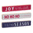 Melrose Christmas Sentiment Sign, Set of 6, Red/Blue/White - 87084DS