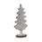 Melrose International Carved Pine Tree Decor, Set of 2, Cream/Brown
