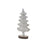 Melrose International Carved Pine Tree Decor, Set of 2, Cream/Brown