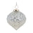 Melrose Textured Mercury Glass Ornament, Set of 6, Blue/White