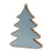 Melrose International Wood Pine Tree Decor, Set of 2, Blue/Brown