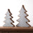 Melrose International Wood Pine Tree Decor, Set of 2, Blue/Brown