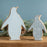 Melrose International Wood Pengu, Decor, Set of 2, Blue/Brown