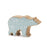 Melrose International Wood Polar Bear Decor, Set of 2, Blue/White/Tan