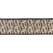 Melrose International Wired Cotton Ribbon 4"x5 yds, Black - 87172DS