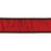 Melrose International Wired Polyester Ribbon 4"x5 yds, Red - 87179DS