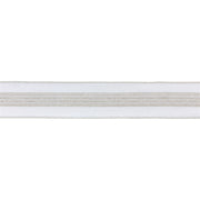 Melrose International Wired Polyester Ribbon 2.5"x10 yds, Silver - 87188DS