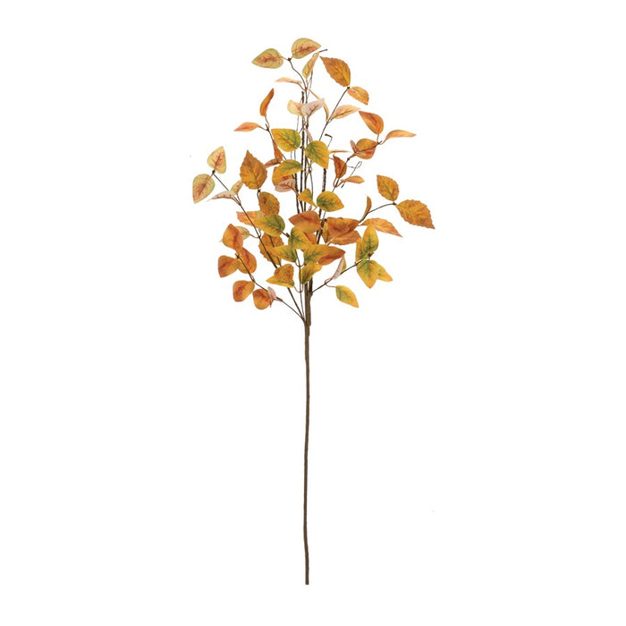 Melrose Fall Leaf Twig Spray, Set of 12, Green/Orange/Brown