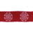 Melrose International Wired Cotton Ribbon 4"x5 yds, Red - 87223DS