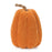 Melrose International Plush Fabric Pumpkin, Set of 2, Orange/Brown