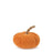 Melrose International Plush Fabric Pumpkin, Set of 2, Orange/Brown