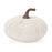Melrose Plush Corduroy Fabric Pumpk, Set of 3, White/Brown