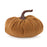 Melrose Plush Corduroy Fabric Pumpk, Set of 3, White/Brown